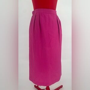 2FOR$30 VTG 1980s Hot Pink “Innervisions” High Waisted Straight Midi Skirt